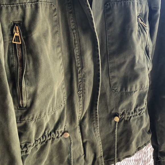 Zara army green spring jacket - Picture 6 of 8